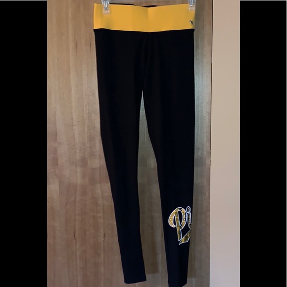 PINK Victoria's Secret Pants - NEW!! PINK Yoga Leggings with Bling